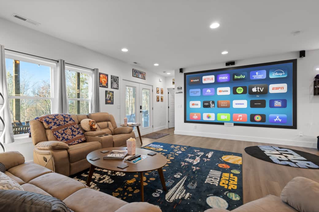 BASE 12 ft Projector Screen - Movie Theater