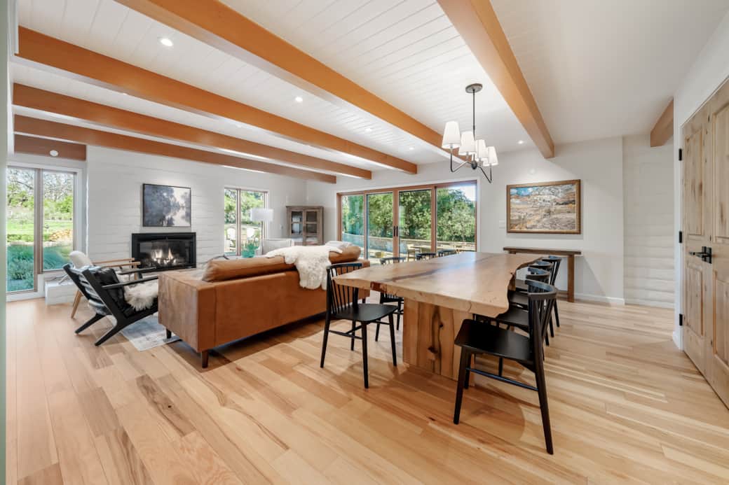 Hunting Lodge Dinning Area and Den