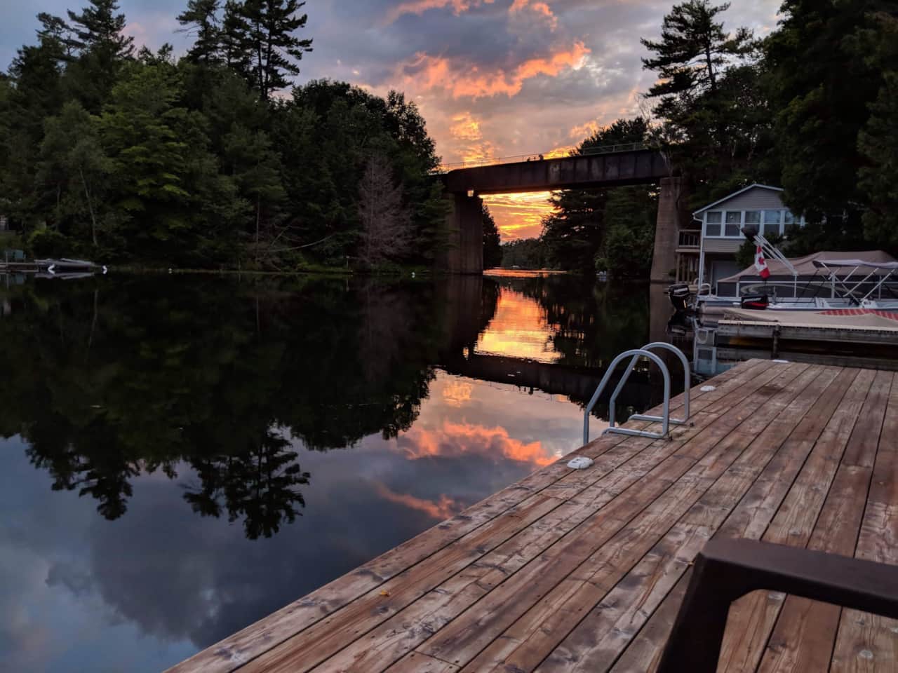 Sunset from the dock