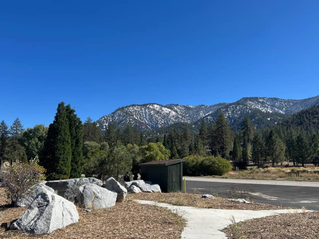 First snow of the season on October 14, 2025. Remember to always carry chains when coming to PMC between October and May! First snow of the season on October 14, 2025. Remember to always carry chains when coming to PMC between October and May!