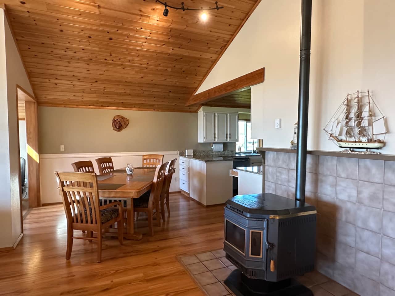 Dining Room and pellet stove
