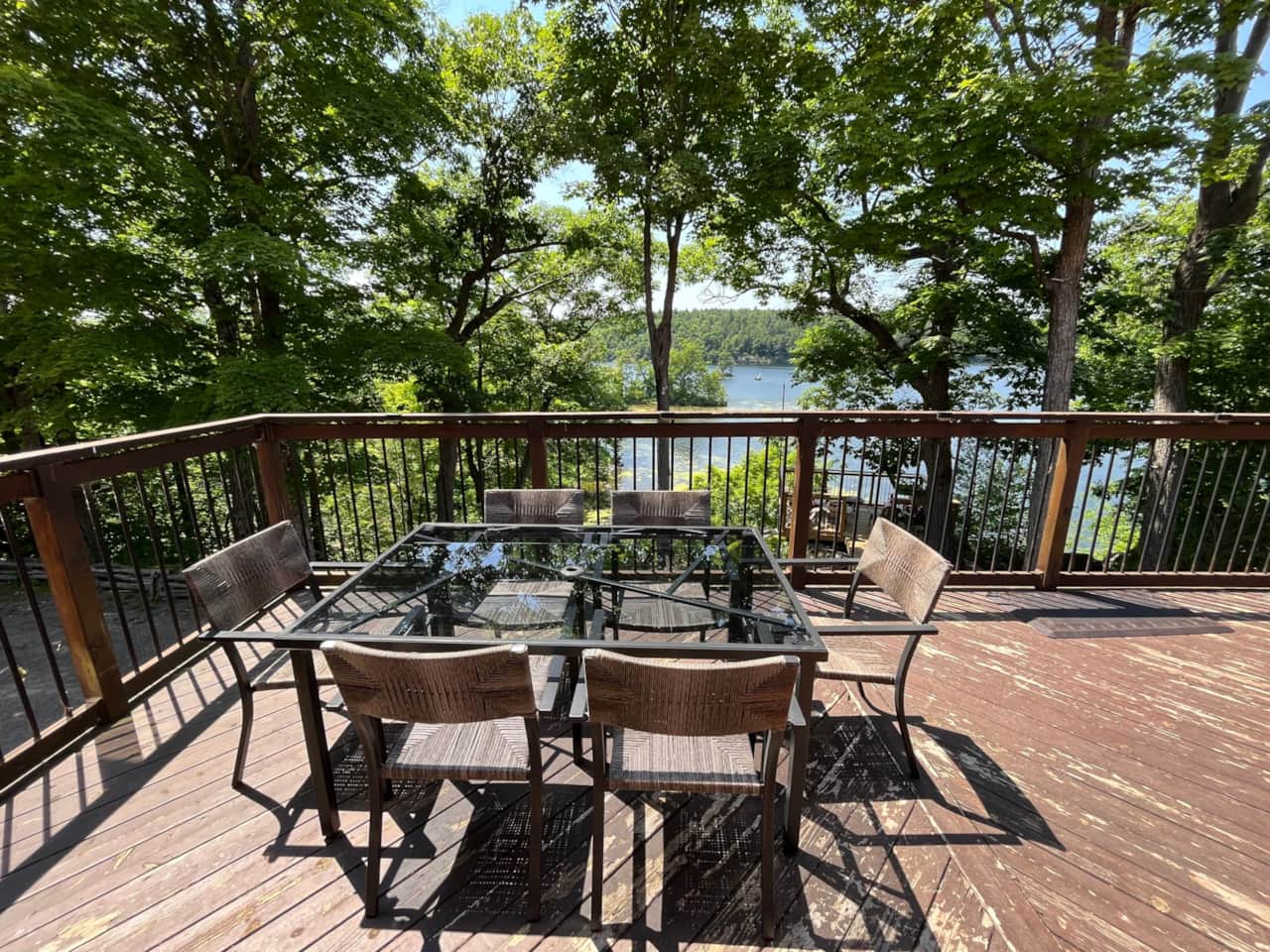 Deck off of kitchen