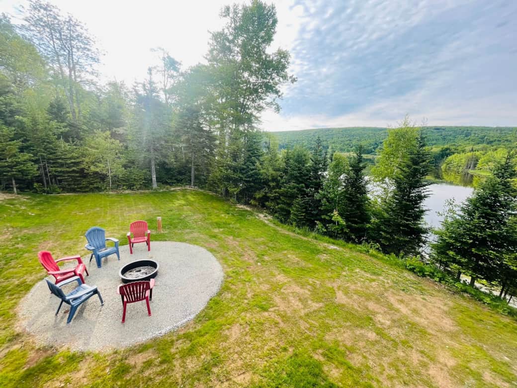 River Denys Firepit River View From Deck River Denys Firepit River View From Deck