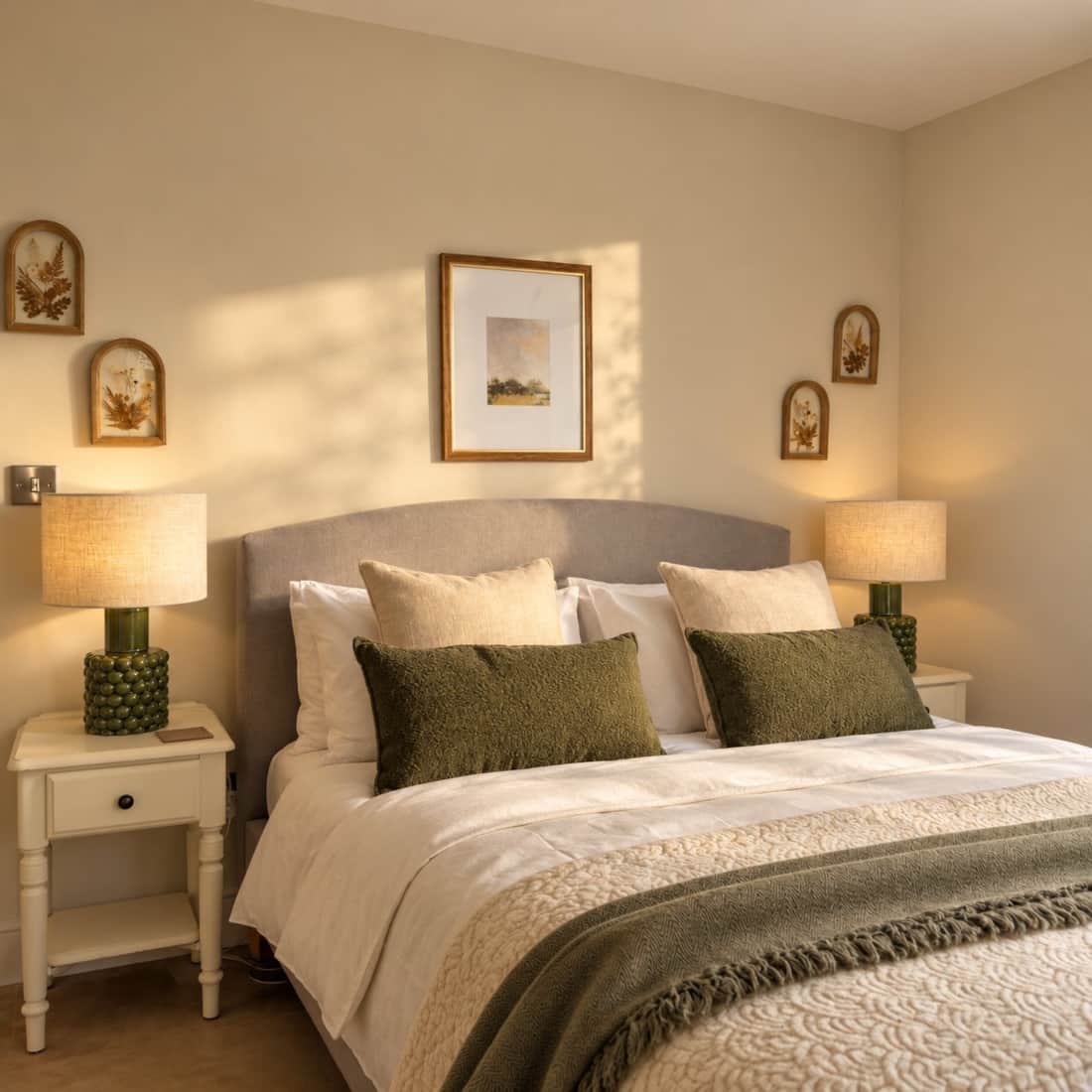 Master king bedroom at The Cotswold Barn