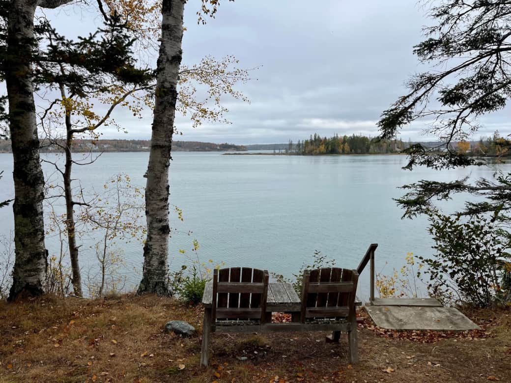 Chairs Overlooking Water