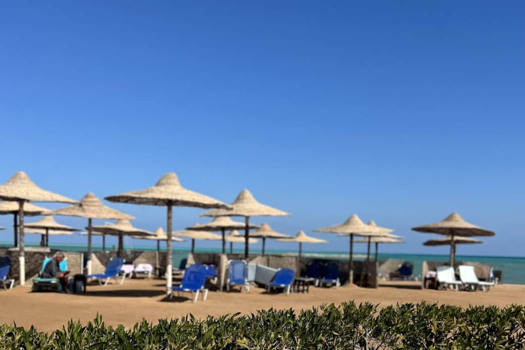 Turtle beach across of the street. 1 min walk. Paid entrance 300 LE or $6