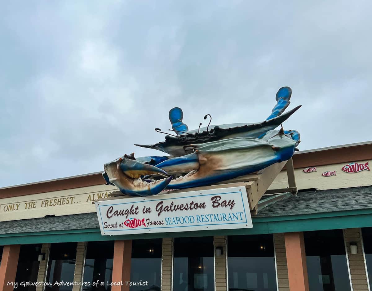 Seafood dinner at Gaido's Restaurant in Galveston