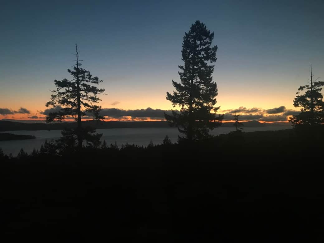 Sunrise at OceanView Lodge. Sunrise at OceanView Lodge.