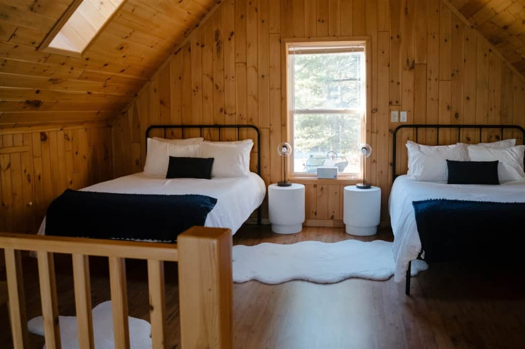 2 full size beds with memory foam mattresses in the loft 2 full size beds with memory foam mattresses in the loft