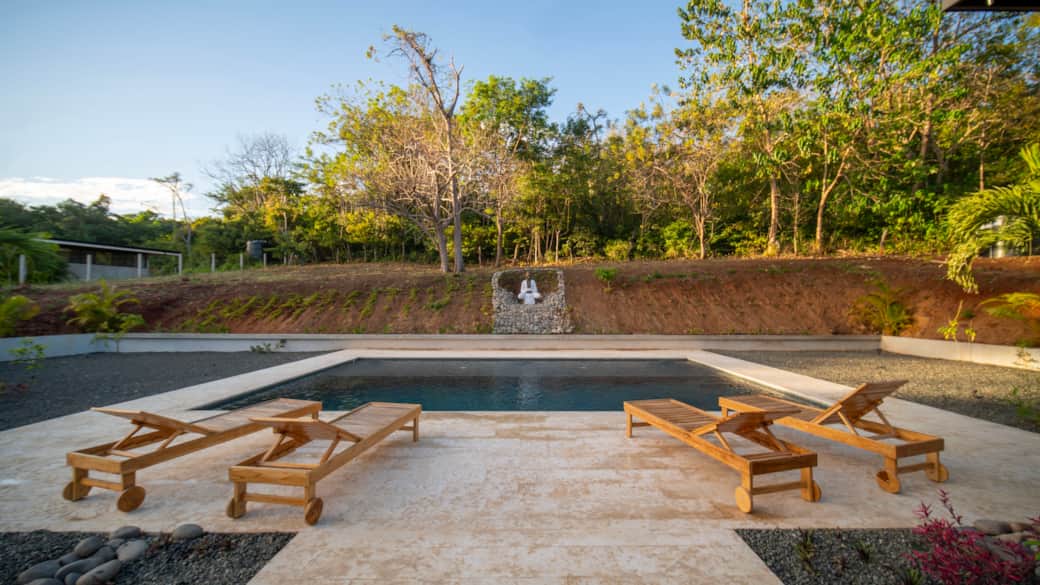 back yard with pool Villa Lux Grande