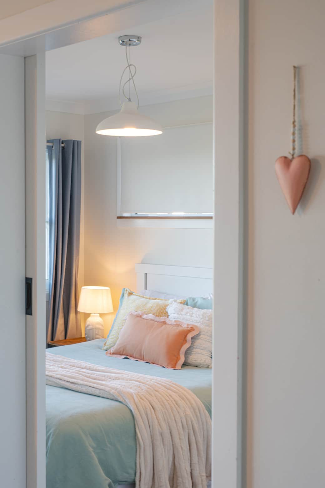 Bedroom with Queen bed and plush linen Bedroom with Queen bed and plush linen