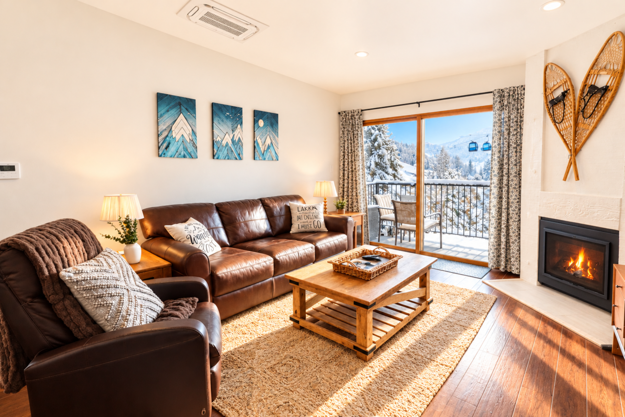Relax après-ski in this Steamboat condo with Smart TV, sleeper sofa, and cozy gas fireplace.