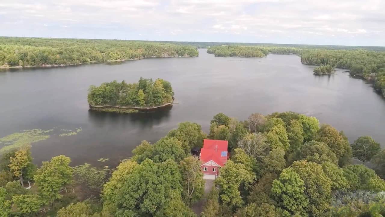 Drone Shot of the lake