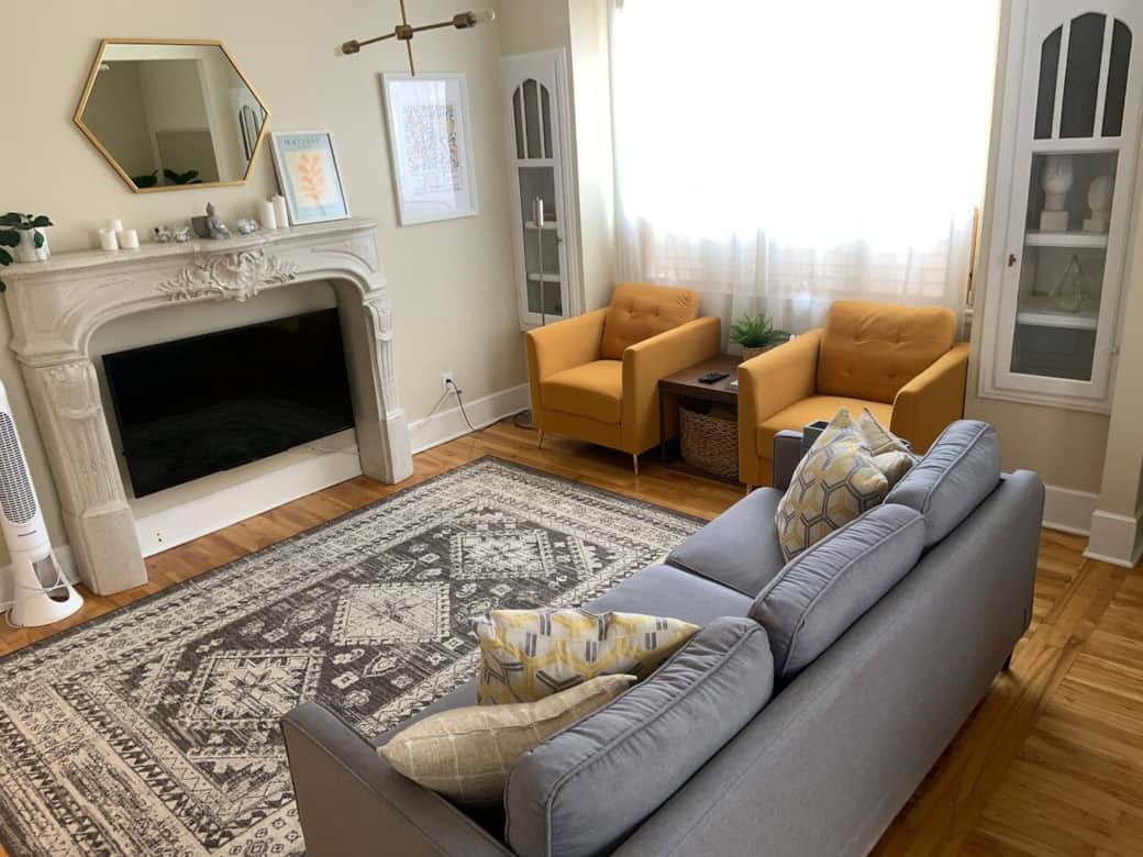 Open concept living and dining rooms Open concept living and dining rooms