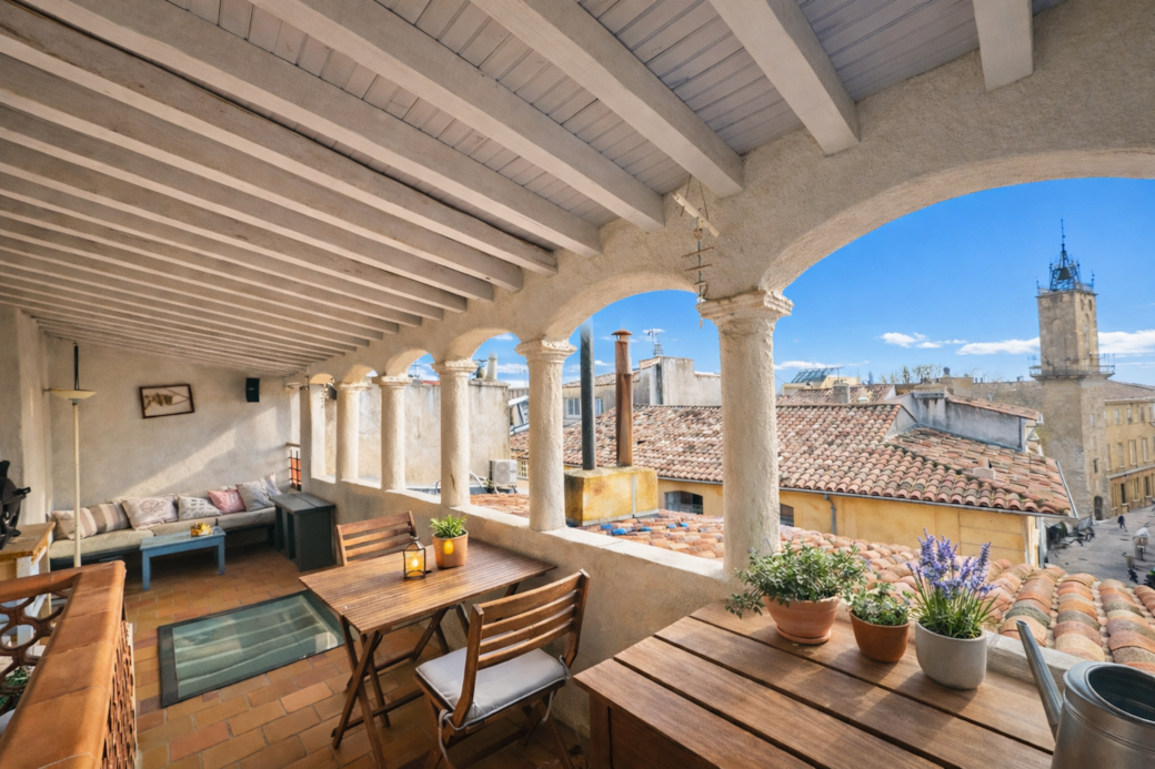 Terrace, view, street, day