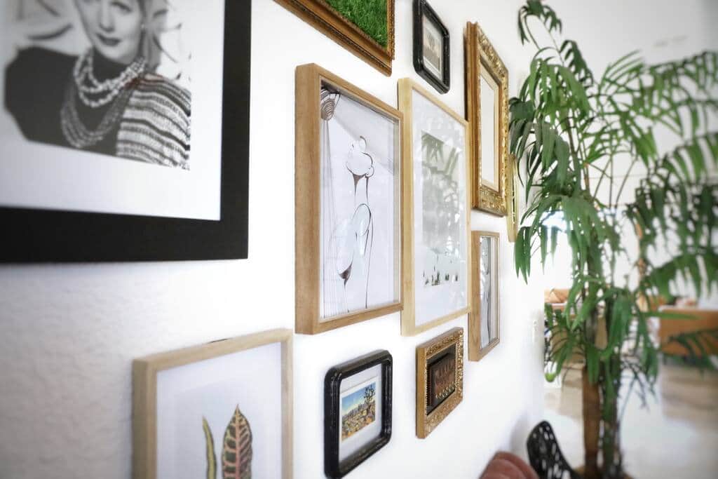Gallery Wall Featuring Desert Artwork