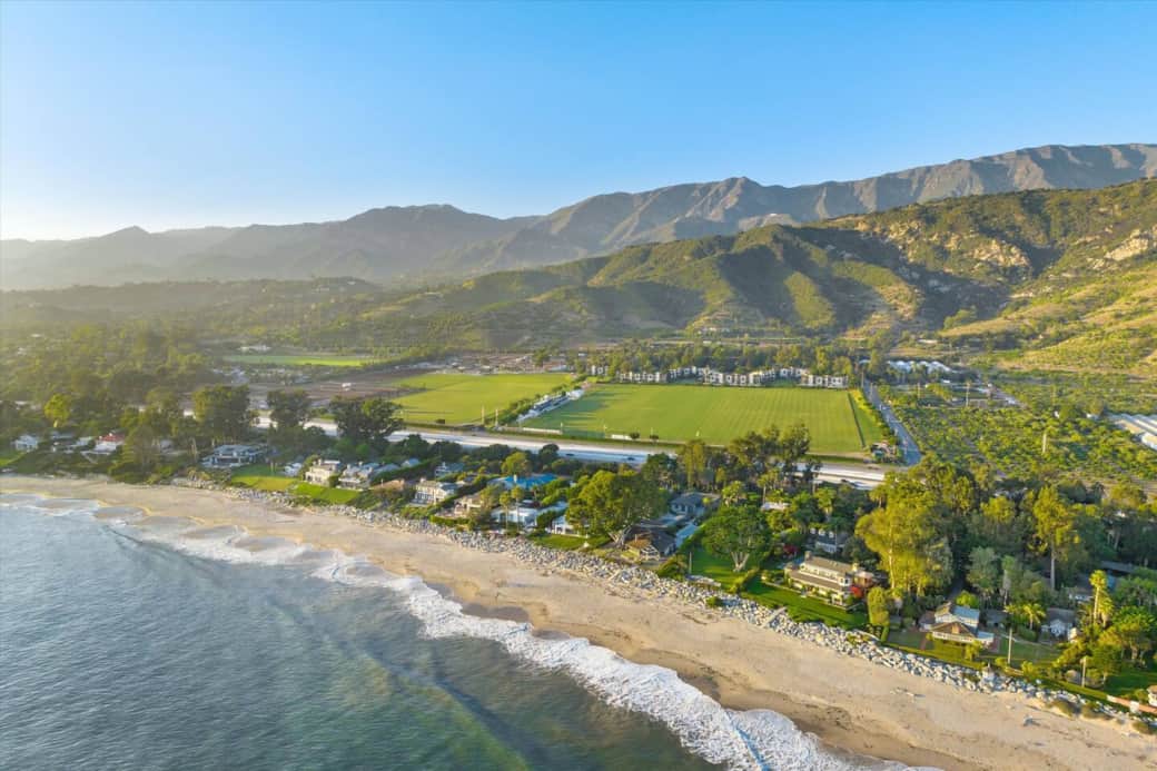 Just across the road from the luxurious Padaro Beach 