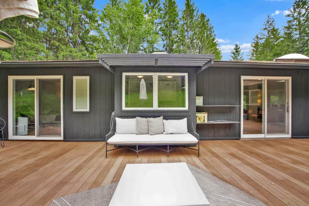 Access to the Primary Bedroom, Dining Room, and Mudroom from the patio. 