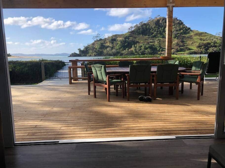 View from lounge looking towards Mount Pataua.