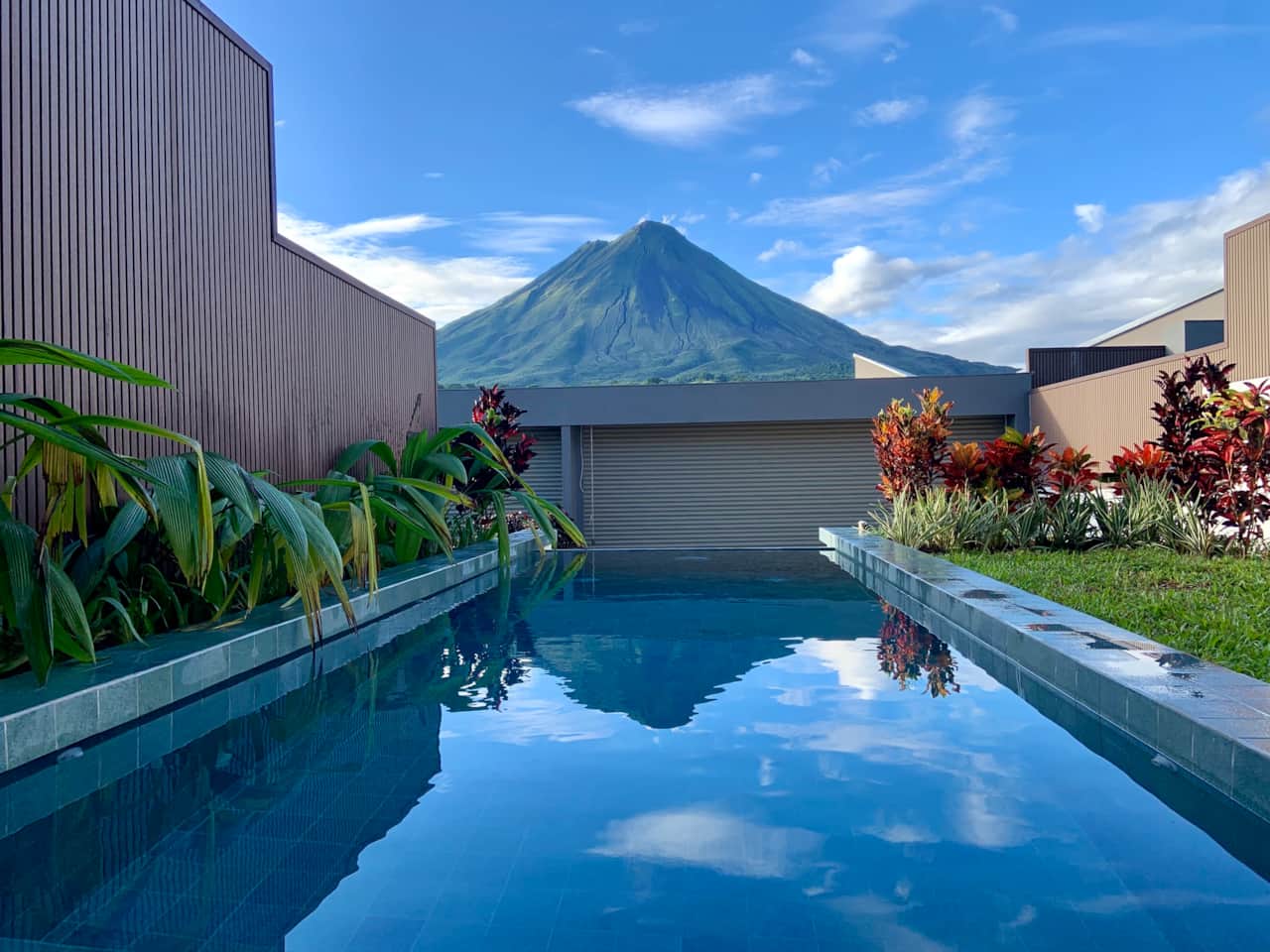 Private villa pool with a view