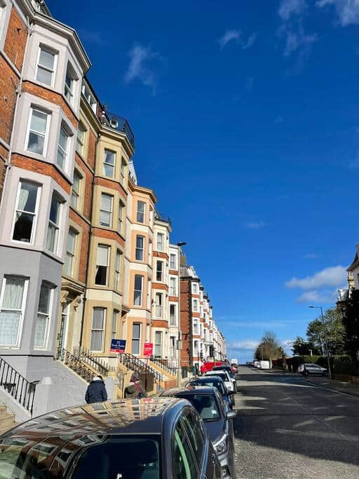 Front exterior picture looking towards the sea