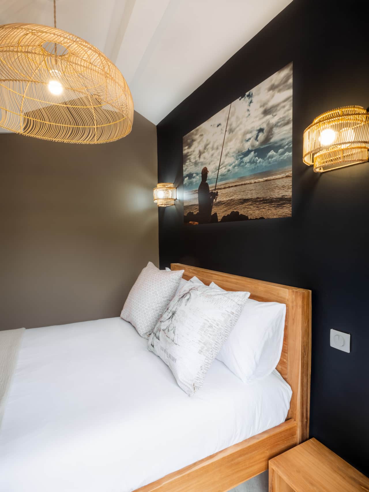 Chambre a coucher_Appartement Tradition_Escale Bleue_Résidence de tourisme Saint Leu 974