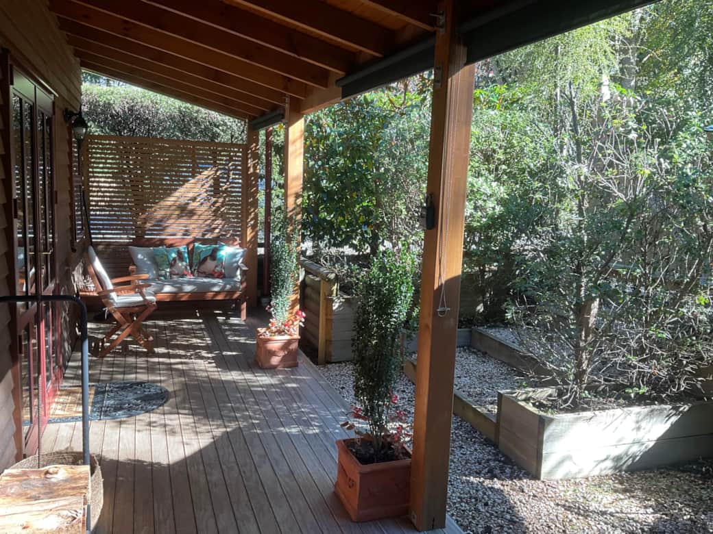 Outdoor verandah and sitting area Outdoor verandah and sitting area