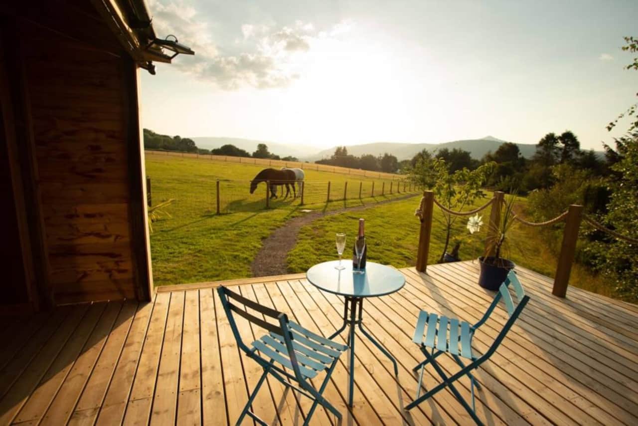 Stunning rural views from the private terrace