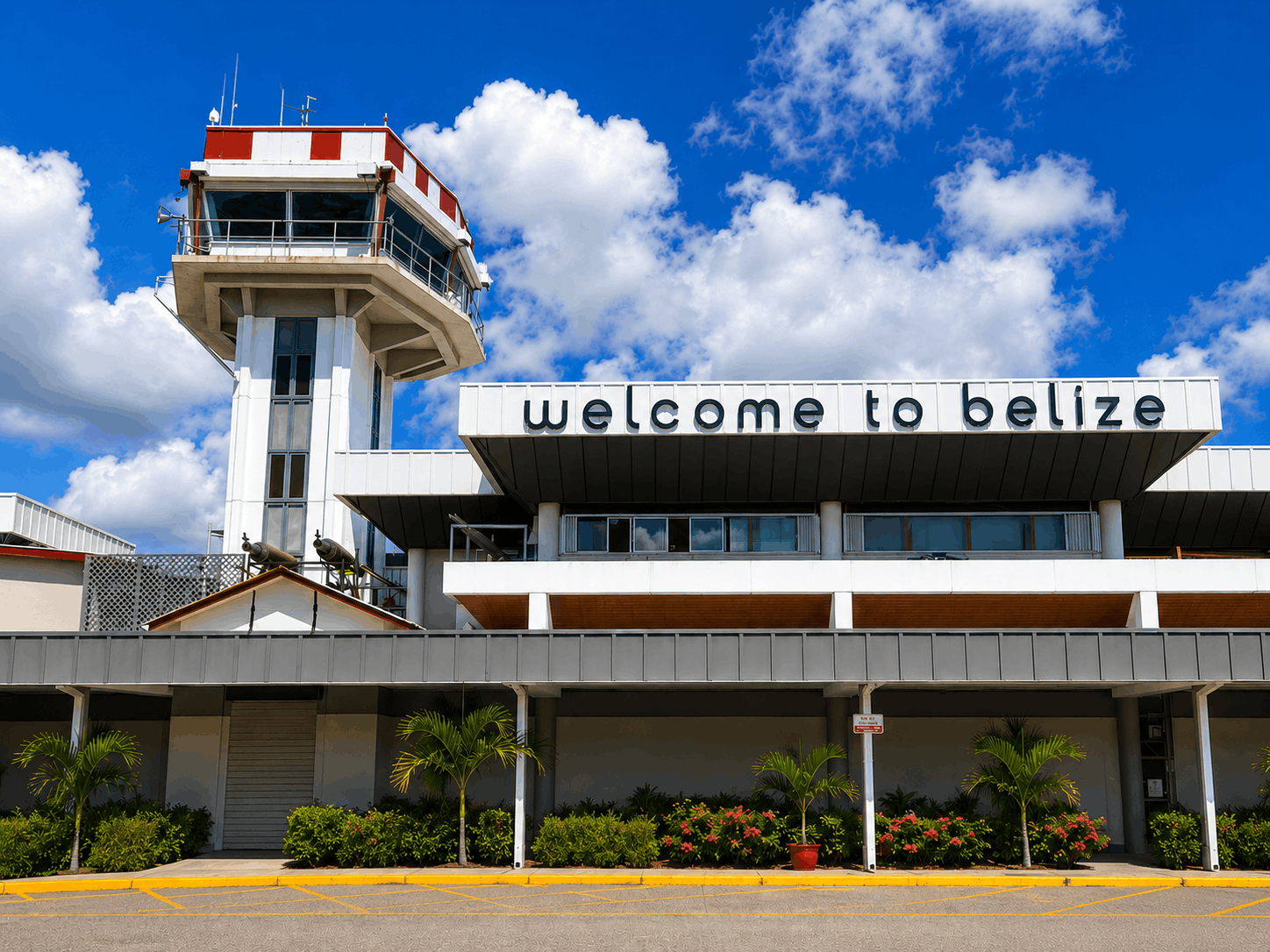 Flying to Belize