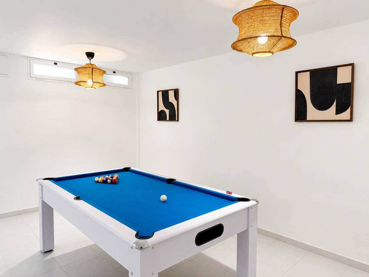 Pool table at Villa Tabaiba Puerto del Carmen, holiday accommodation in Lanzarote