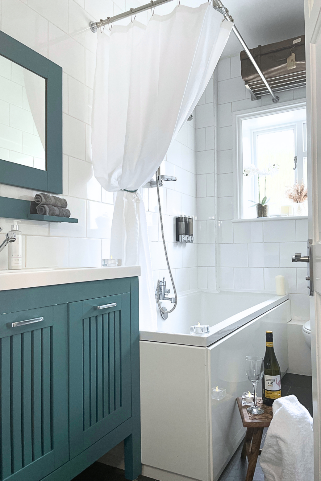Charming bathroom perfect for relaxing after a long day