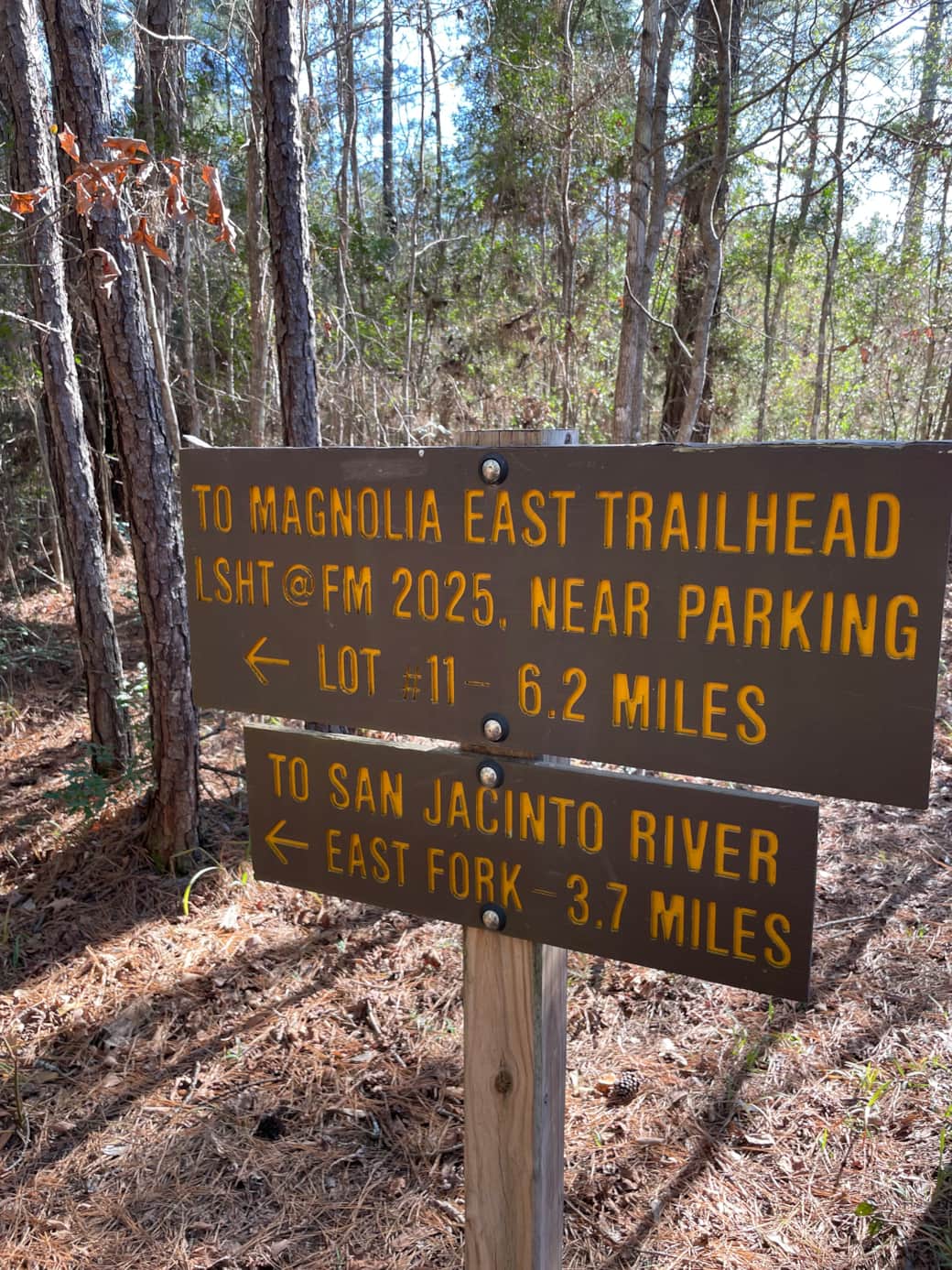 On Trail Hiking Signage