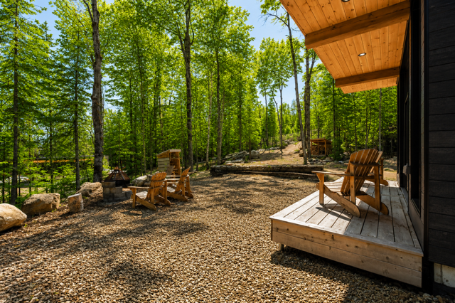Terrace and fire pit