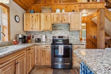 Clean and open kitchen space.