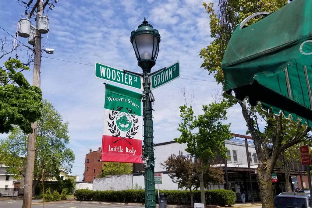 Corner of Wooster st and Brown, right near great restaurants!