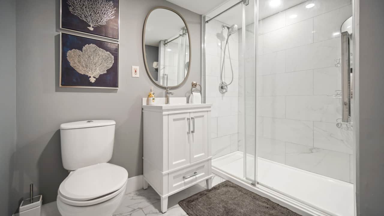 Bathroom with shower 