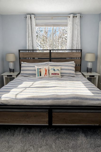 Comfortable bedroom designed for restful nights and peaceful mornings.