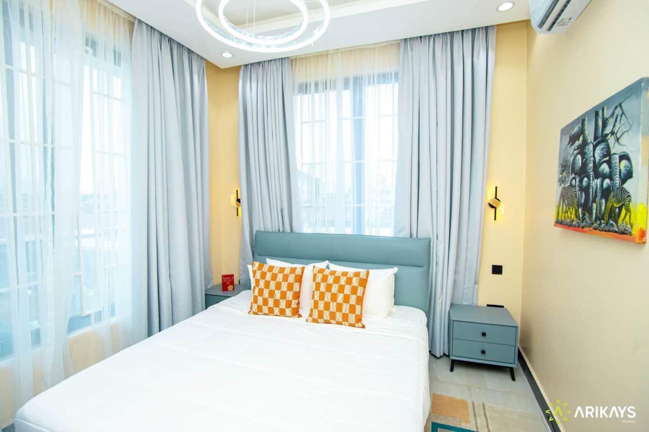 Master bedroom with KING size bed