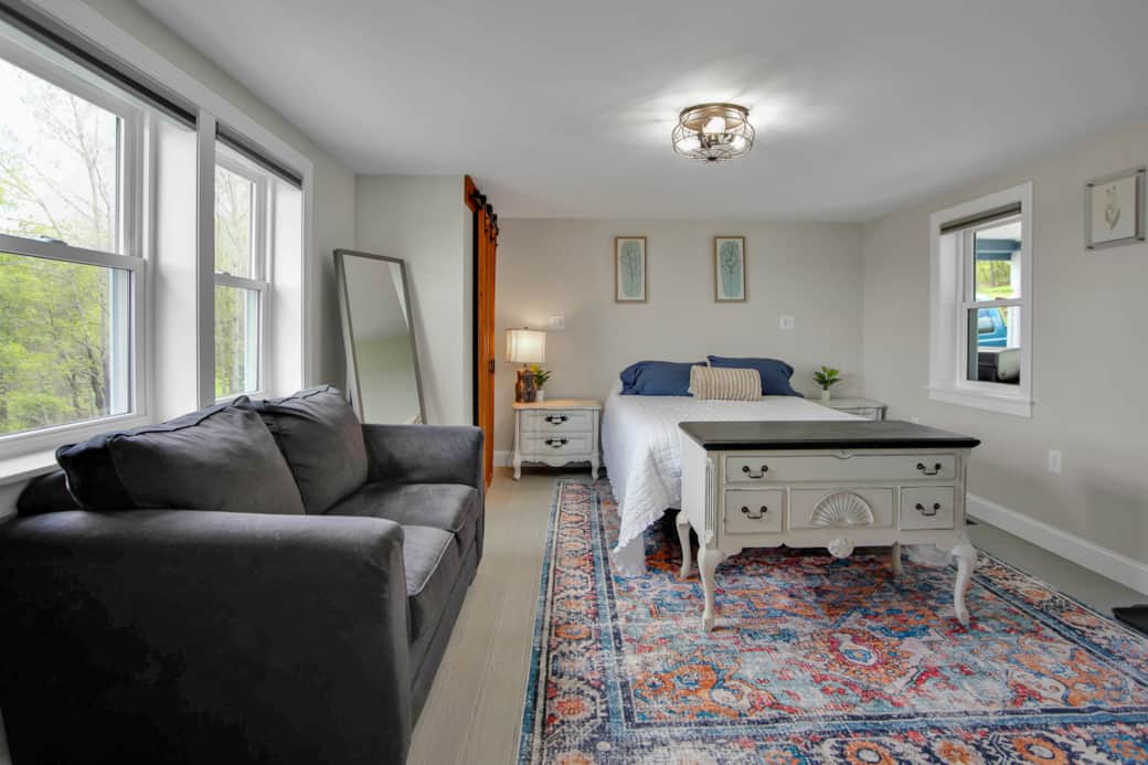 Bedroom 1, main floor, queen bed