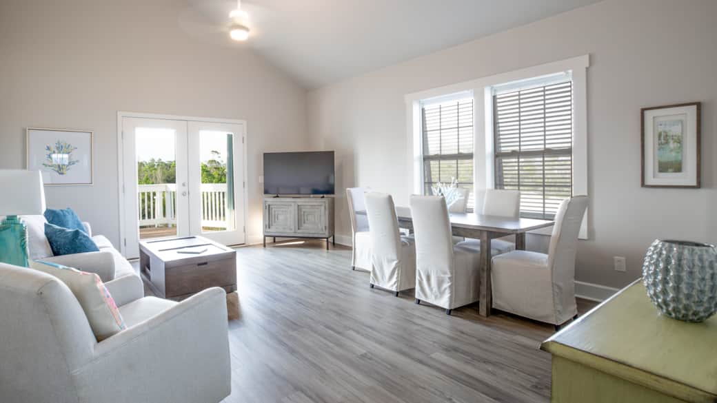 Living Room & Dining Area