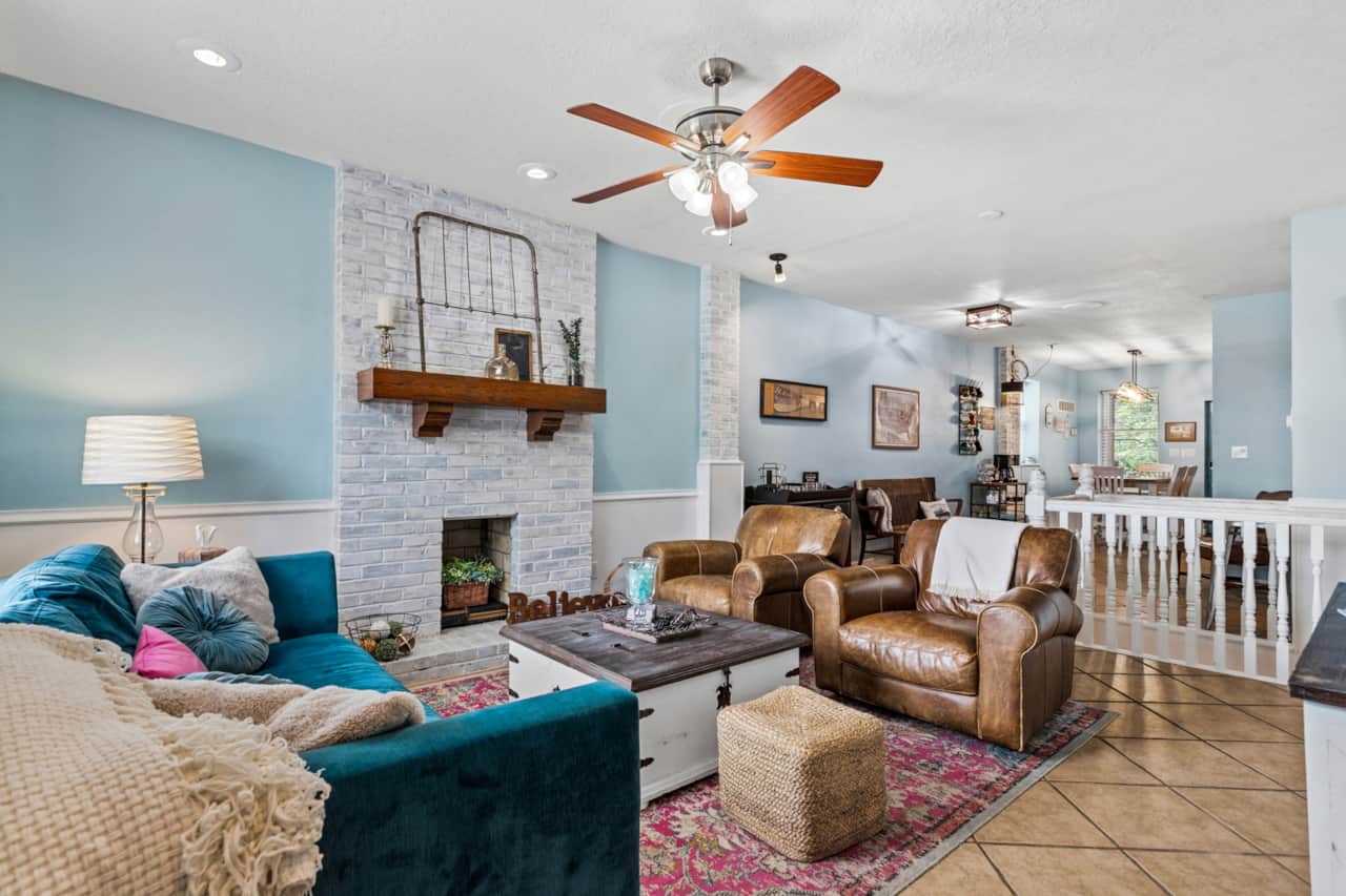 This NOLA-style "shotgun house" has an open floor plan and rustic elegance that feels like home.