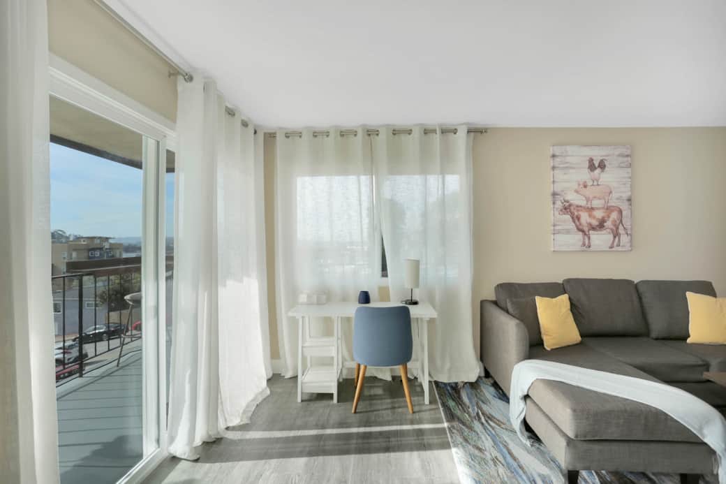 Dedicated Work Space next to access to balcony.