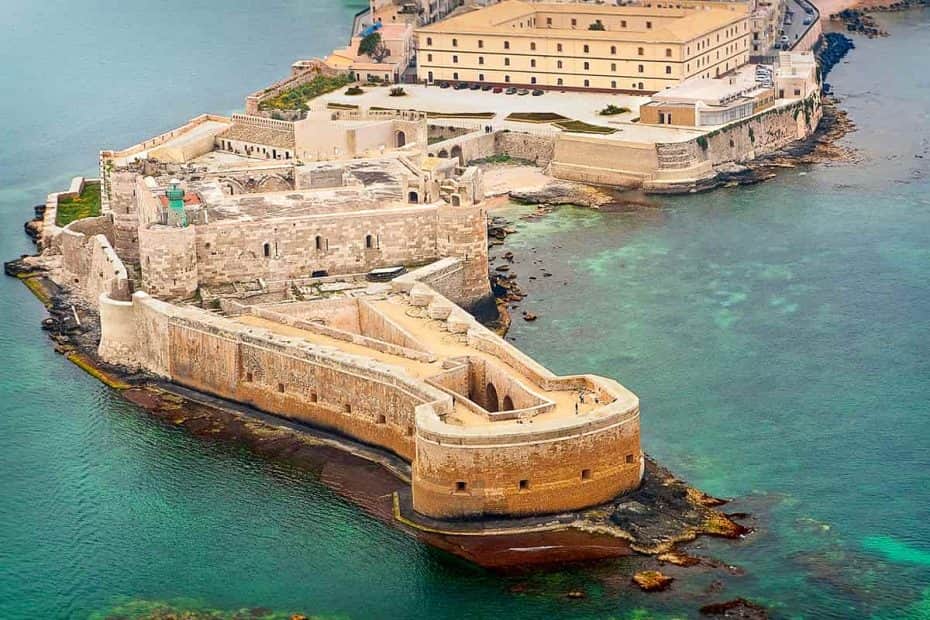 Castello Maniace at the southern tip of Ortigia