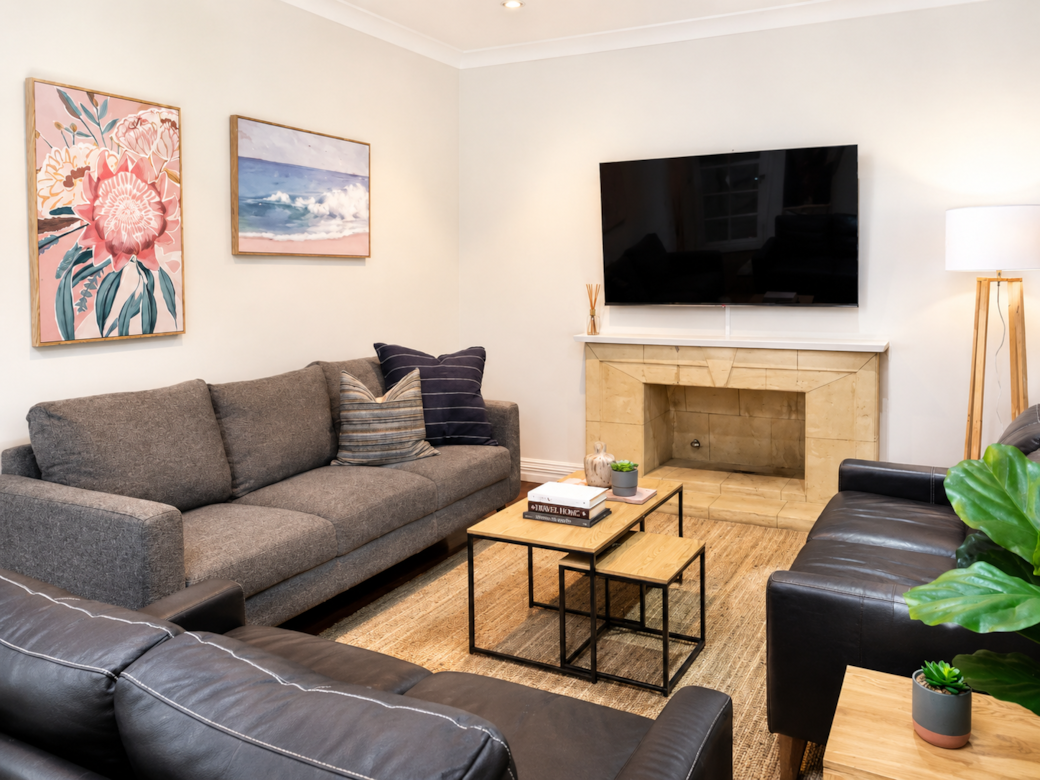 Comfortable lounge with seating for families"