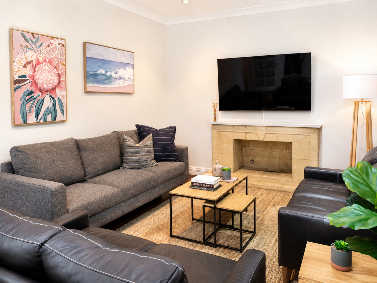 Comfortable lounge with seating for families"