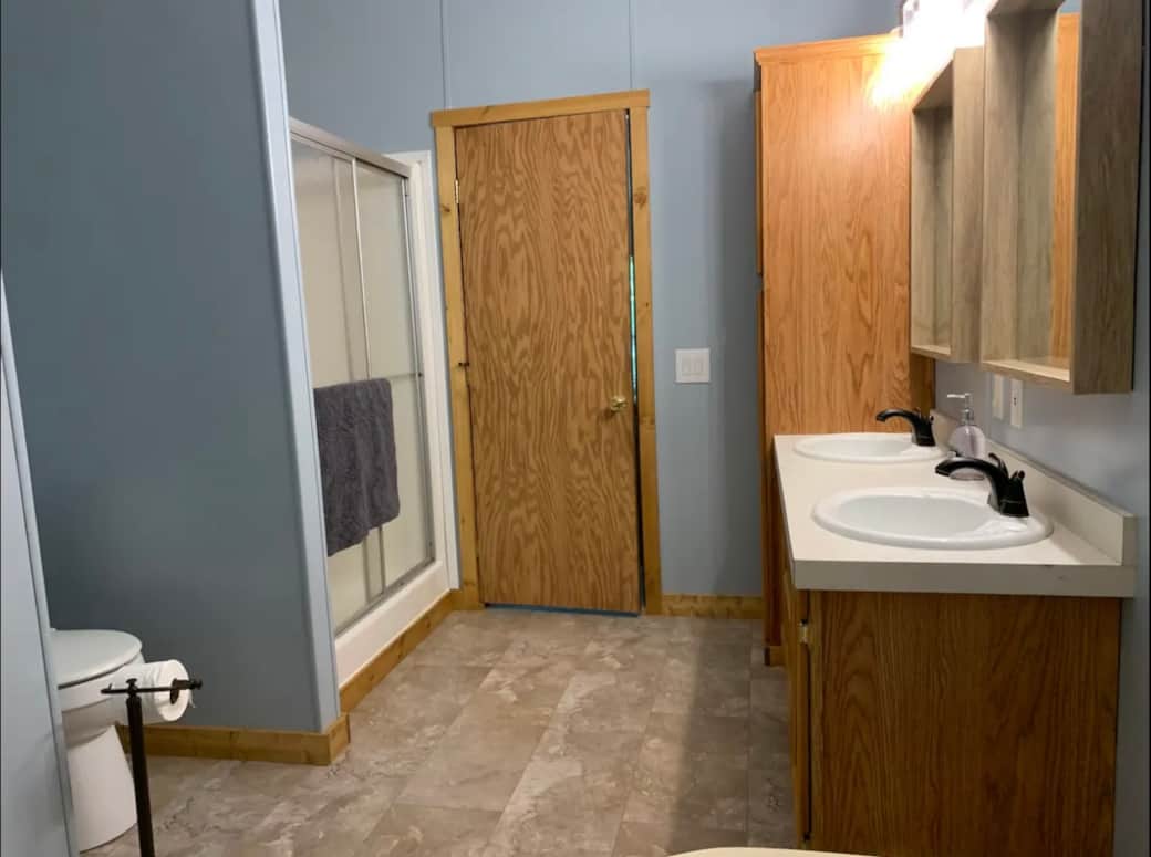 Primary Bathroom: His and hers sinks Primary Bathroom: His and hers sinks