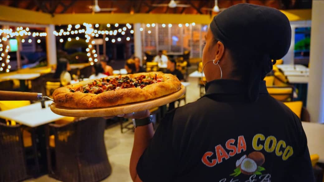 Another CASA COCO 24/7 PAY IT FORWARD Pizza Being Served