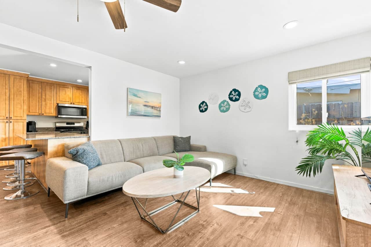 Bright Living Room With Comfortable Seating