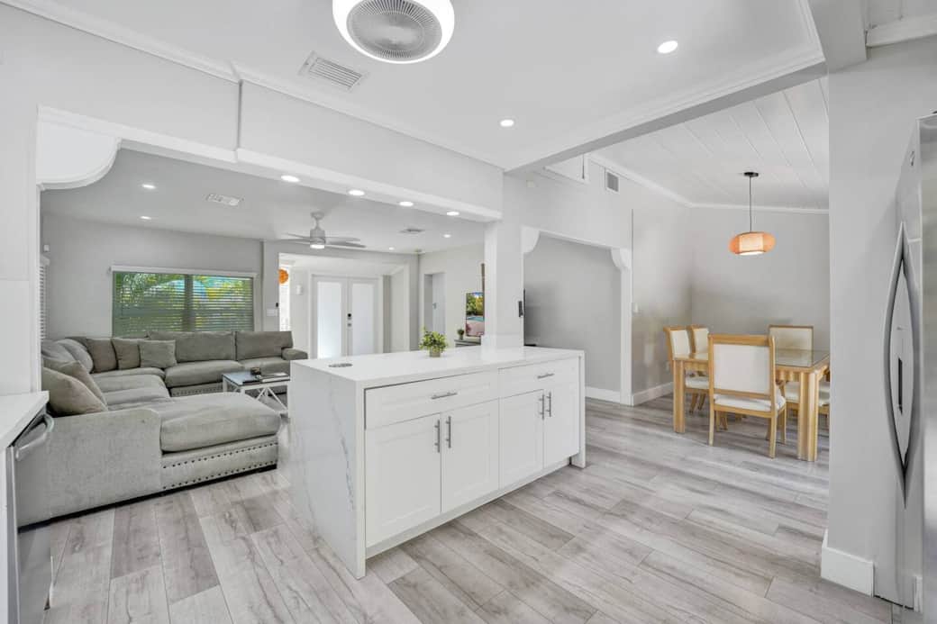 Kitchen Island/Living Room