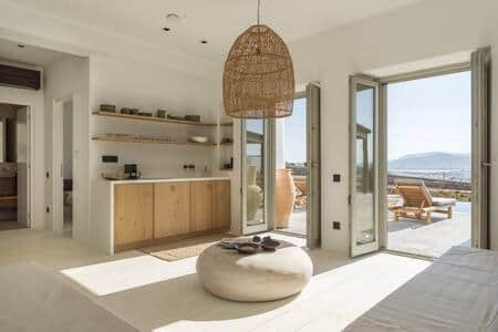 Kitchen and outside view